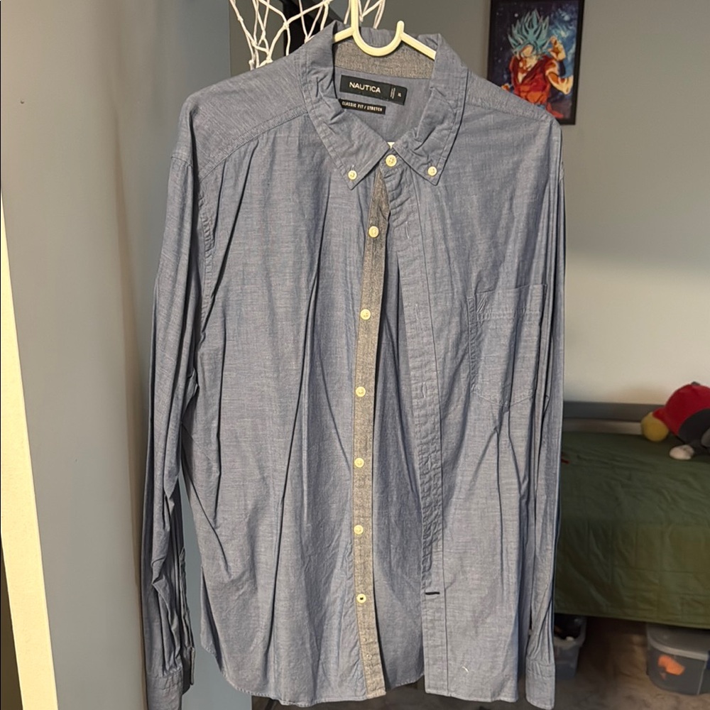 Nautica Men's Blue Shirt